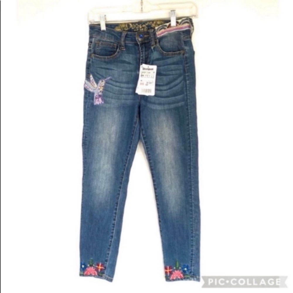 Desigual embroidered jeans 24
